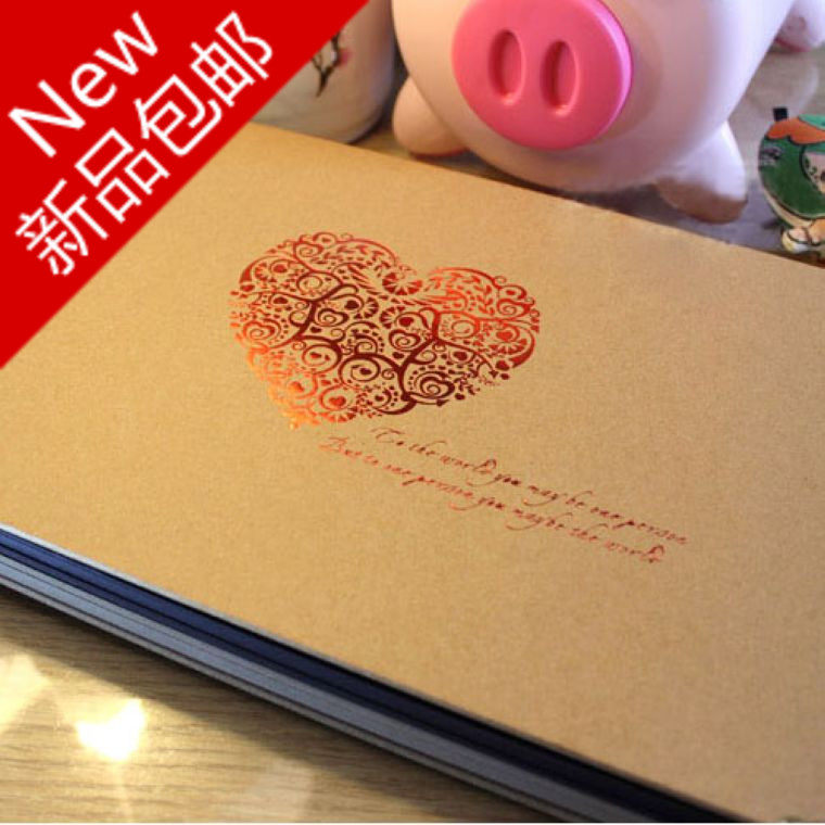 包邮创意礼品手工DIY制作粘贴式宝宝相册本影集 家庭纪念册