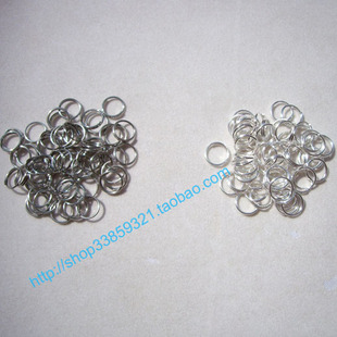 DIY饰品配件手工串珠材料7MM连接圈双圈耳环配件金属材料200个