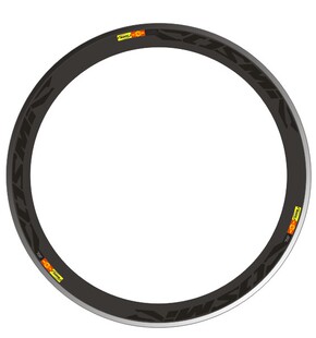 MAVIC COSMIC亮黑色/白色版贴纸38-50刀圈使用