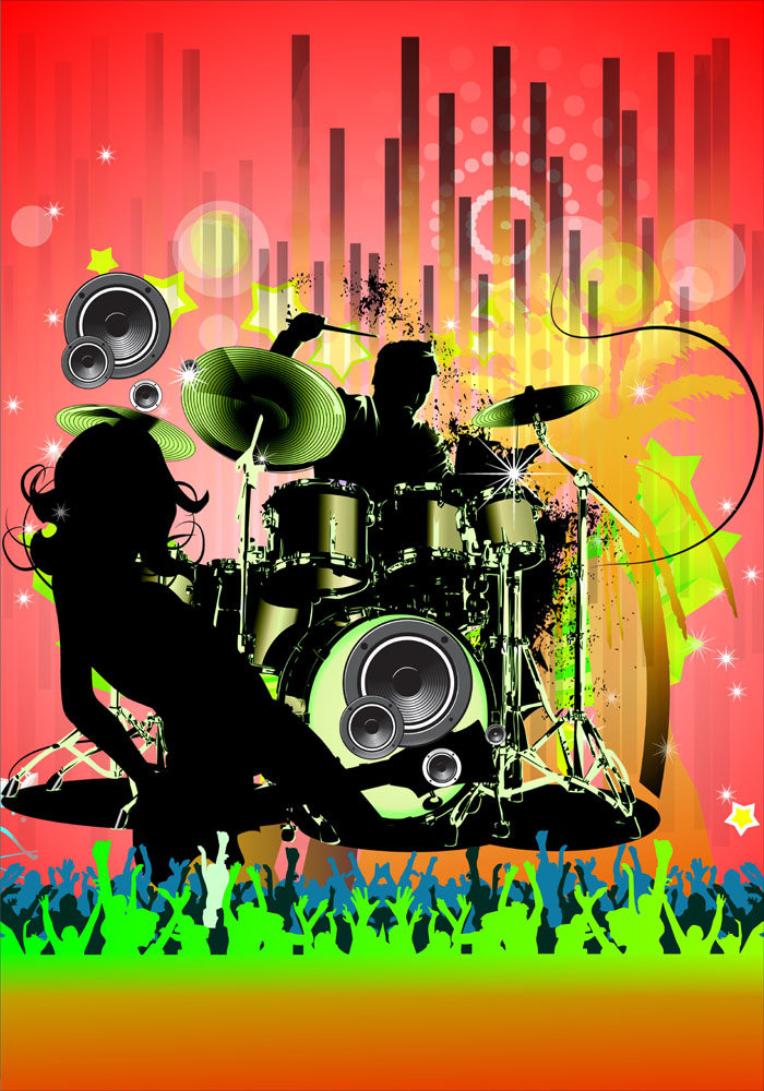 537海报印制海报展板素材438架子鼓海报 个性定制