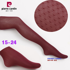 清库包邮皮尔卡丹二代提花连裤丝袜子15系防脱不勾超大弹力糖果色