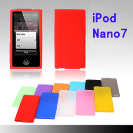 适用苹果ipodnano7保护壳，nano8代保护套，qq果冻套炫彩硅胶套软壳