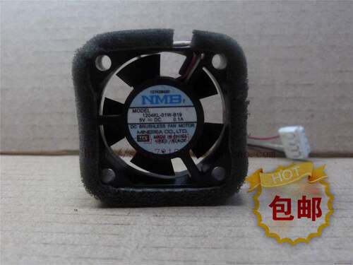 原装NMB 1204KL-01W-B19 3CM 3010 5V 0.1A三线小型散热风扇