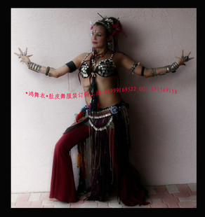 专业订做 肚皮舞服装 LL002 妖媚部落肚皮舞套装 鸿舞衣