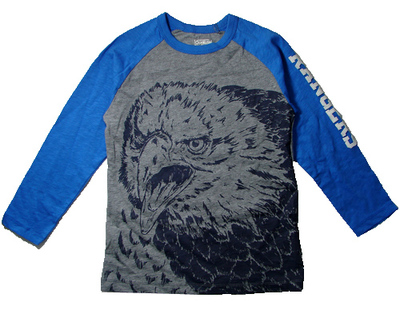 oshkosh男童全棉长袖t恤