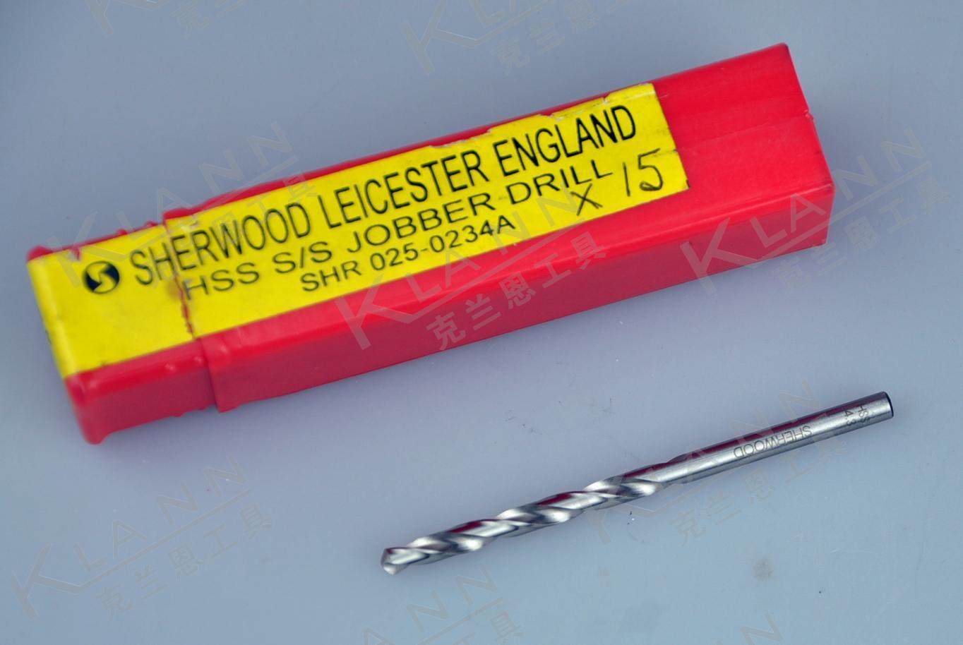 英国sherwood高速钢全磨制麻花钻shr-025-0234a 克伦威尔工具