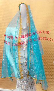 2米大纱 肚皮舞精品纯手头纱 饰品12 鸿舞衣