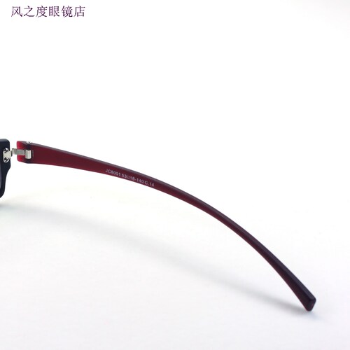 眼镜腿配件tr100镜腿脚宽牙暗红色jc8001腿宽8.3长140一对