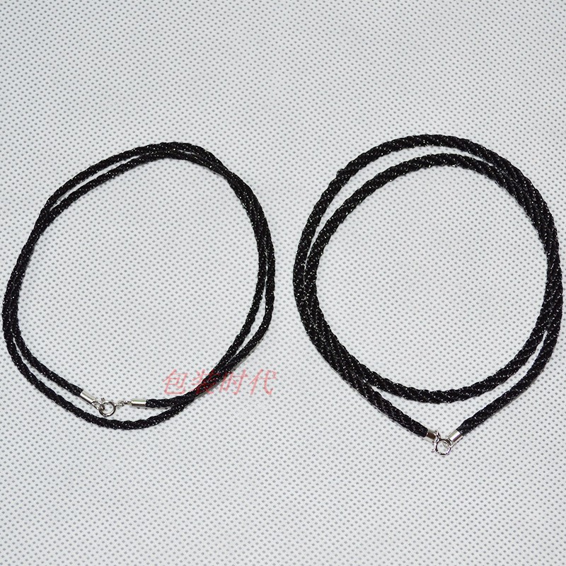 新品正品s925纯银扣挂绳翡翠挂绳玉器玉佩吊坠绳正品925银绳