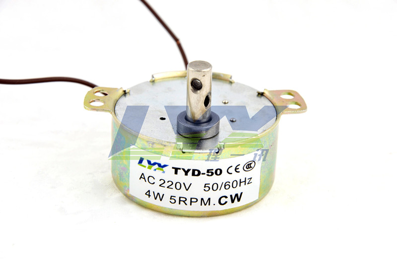 TYD50同步电机 220V交流减速电机 5~50转 理发店灯箱转灯摇头风扇