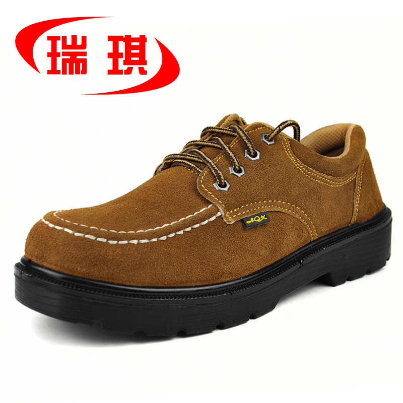 瑞琪真皮實心底勞保鞋男女鋼包頭安全鞋防砸防刺耐磨耐油透氣在類目 居家日用, 防護用品, 防護鞋中 - 來自Buy2taobao.com提供專業的淘寶代購服務