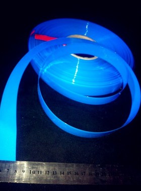 SGS 环保蓝色PVC热缩套管Ф14宽22mm 热缩膜 电池套管 蓝色电容套