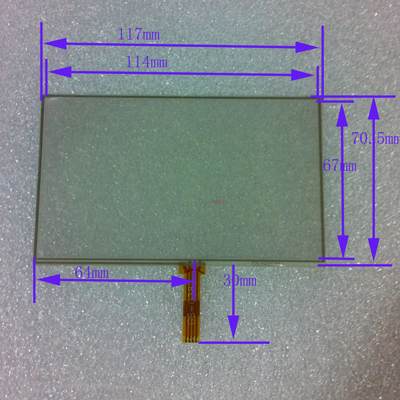 5寸触摸 外框117*70 E路航 昂达VX580 580R GPS车载触摸屏 触摸屏