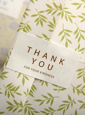 thank you贴纸 封口贴纸 烘焙贴纸 月饼装饰手工皂包装