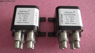 28V 射频同轴开关 500W 4GHz BNC R556523000 双刀双掷 RADIALL