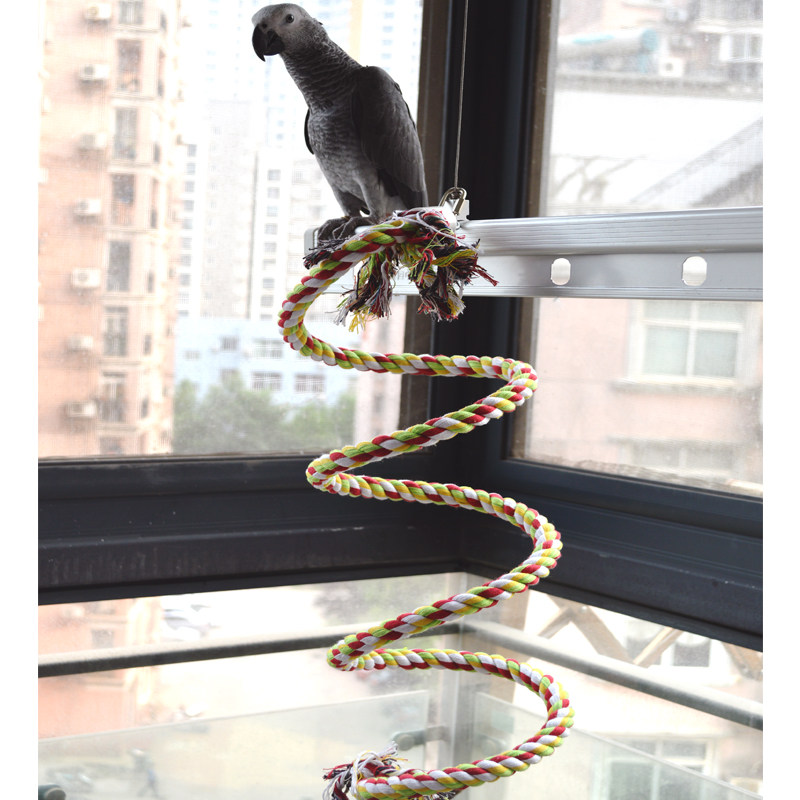 Bird toy large and medium parrot climbing rope parrot toy gray parrot macaw parrot toy