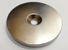 N52 强磁 圆形带孔D80x10孔10mm 稀土永磁  钕铁硼 磁铁 吸铁石