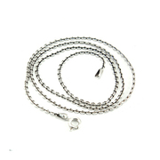 Hung Silver 925 Silver jewelry old silversmith ladies Thai silver necklace pendant chain necklace 50 cm long collar bone chain