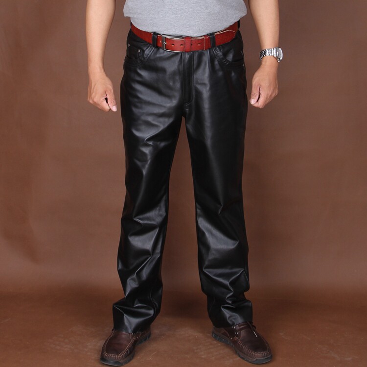 Pantalon cuir homme droit pour automne - Ref 1485918 Image 1