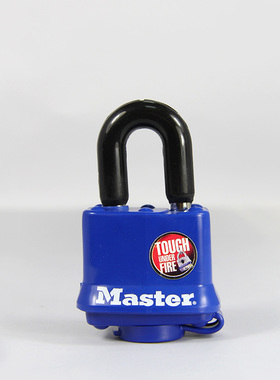 正品美国MasterLock玛 斯特锁 全热塑外壳防雨水安全挂锁 312D