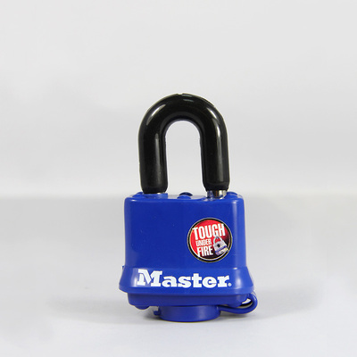 正品美国MasterLock玛 斯特锁 全热塑外壳防雨水安全挂锁 312D