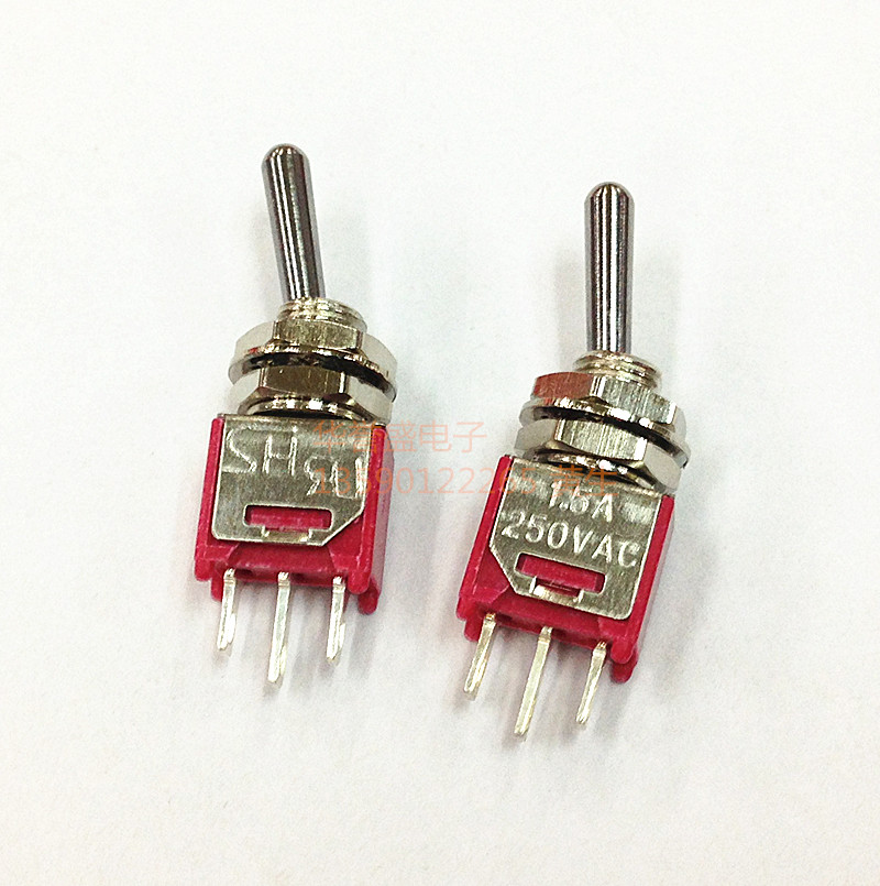 台湾兴瀚SH 摇头钮子开关 TS40-T TS-4-SEBQ 小型 3脚2档 进口
