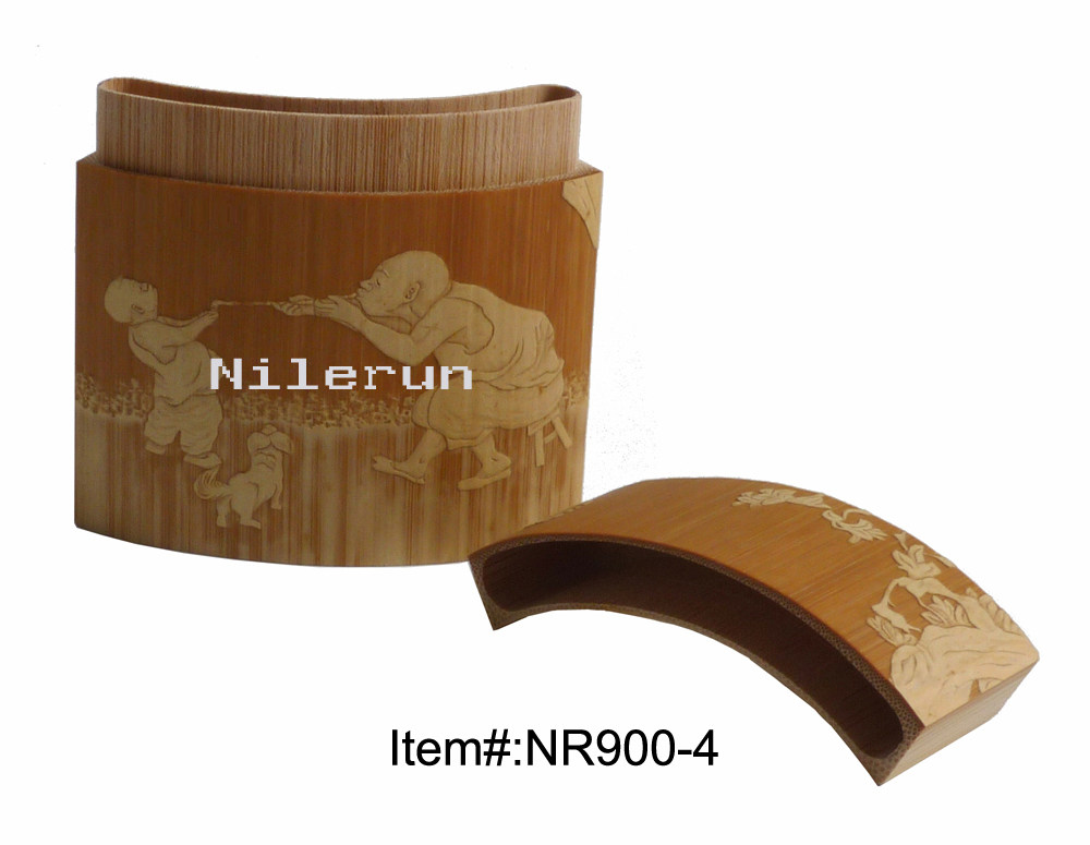 雕刻精致工艺礼品精品竹制烟盒 留青雕刻竹烟盒