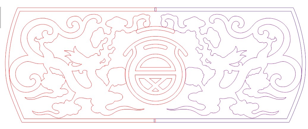 精雕线图 浮雕图 中心板反面路 有线 源文件 JDP【JD489】