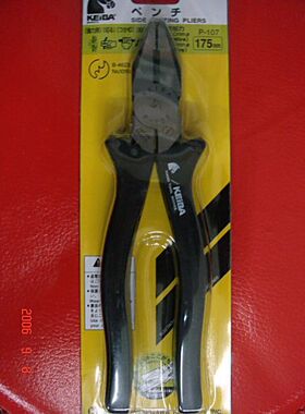 日本马牌 p107 进口 7寸 平咀钳/老虎钳 手钳 钢丝钳虎口平口