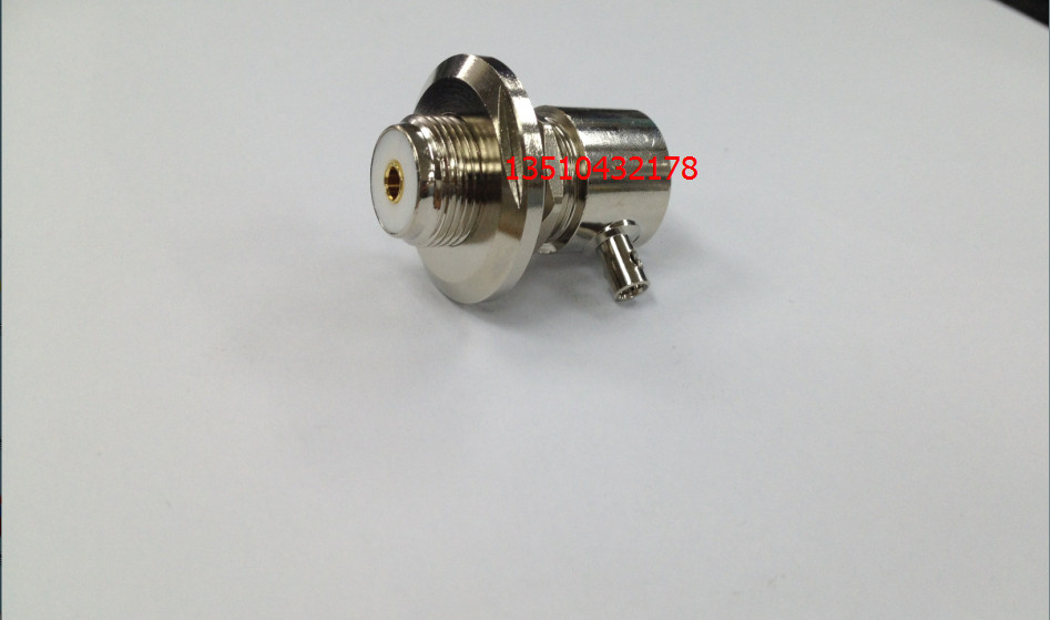 压接型直角m头 rg58/u烟斗 车载台天线m座 馈线接头 精致大螺帽