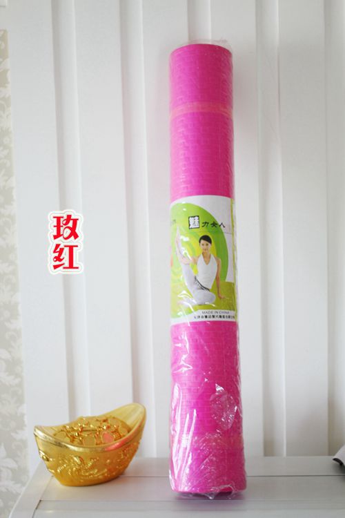 PVC8mm加长运动风防滑背包健身垫