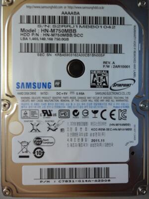 三星原装sata串口笔记本硬盘