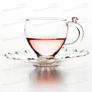 玻璃主人杯高硼硅个人迷你小茶杯女士专用粉色高档品茗杯茶碗单杯