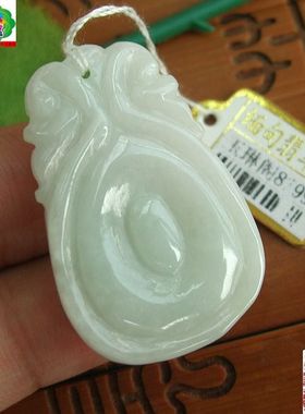 87993玉琳阁翡翠 实物拍 正品缅甸玉天然A货翡翠 福在眼前吊坠