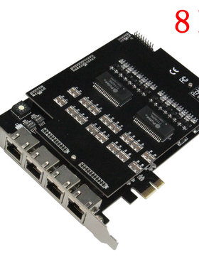 深简捷8E1大容量语音卡TE820数字中继卡Asterisk卡DAHDI驱动A108电话Rocky Debian Linux操作系统麒麟开源