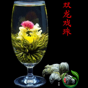 特种花茶 双龙戏珠2023新茶茉莉花工艺茶球 会开花500g一斤 包邮