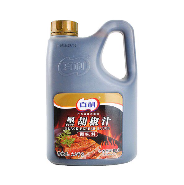 百利黑胡椒汁2.3kg牛排牛柳烧烤调料披萨意面手抓饼酱烤肉拌饭酱