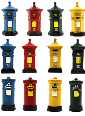 树脂邮筒拍摄道具生日礼物电话亭