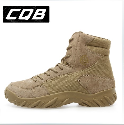 Boots militaires pour homme en Première couche de cuir - amortissement - Ref 1402648 Image 1