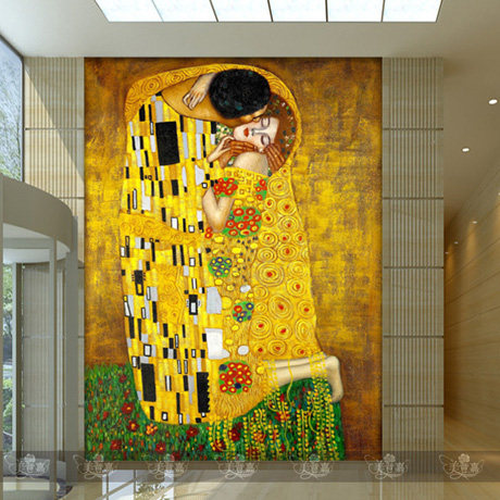 欧式人物油画墙纸大型壁画客厅沙发电视背景玄关壁纸无缝墙布231