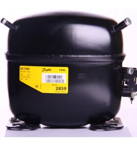 小黑压缩机 丹佛斯冰箱冰柜压缩机 冰柜制冷机 104L2859 SC15D