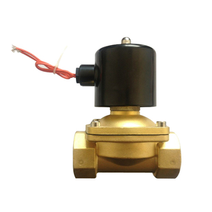 AC220V DN32电磁阀常闭UW 全铜二位二铜 DC24V 水阀气阀