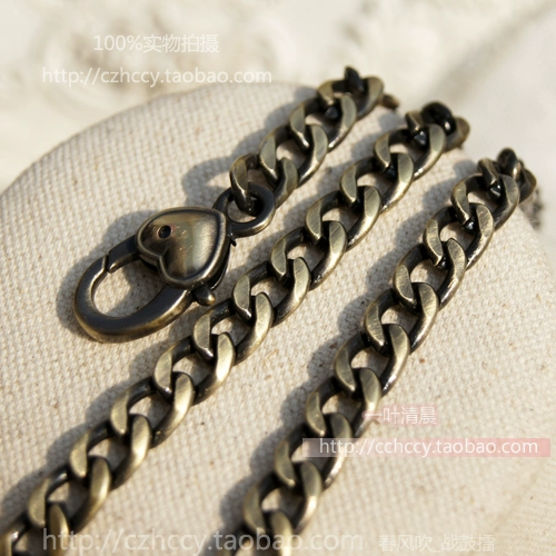 Сумка DIY с цепной корейской версией 7 мм шириной маленькая цепная цепь древняя широкая цепочка ювелирных аксессуаров [с любовной пряжкой]