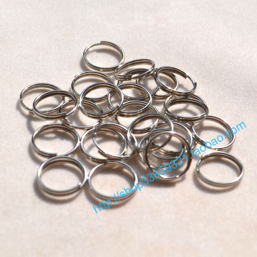 DIY 쥬얼리 액세서리 10MM 키 체인 수제 재료 연결 링 더블 링 교수형 링 엔딩 링 100 개