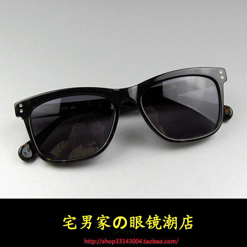 七夕情吕板材墨镜余文乐佩戴款visvim墨镜潮男女款复古百搭太阳镜