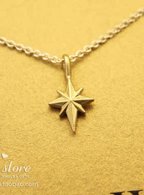 美国dogeared北极星925银项链
