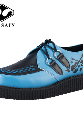 TUK X BRIAN SETZER美式潮牌街头摇滚限量款英伦朋克松糕鞋厚底鞋