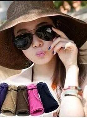 韩版夏季女士防晒可折叠太阳帽