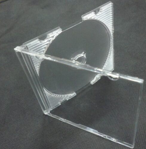 透明明色 三寸小碟专用方CD盒8cm 可装插页 小光盘盒 3寸盒