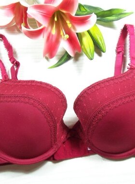 华丽蕾丝边 上薄下厚 侧收模杯文胸/女士内衣*75CD,80C,85BC